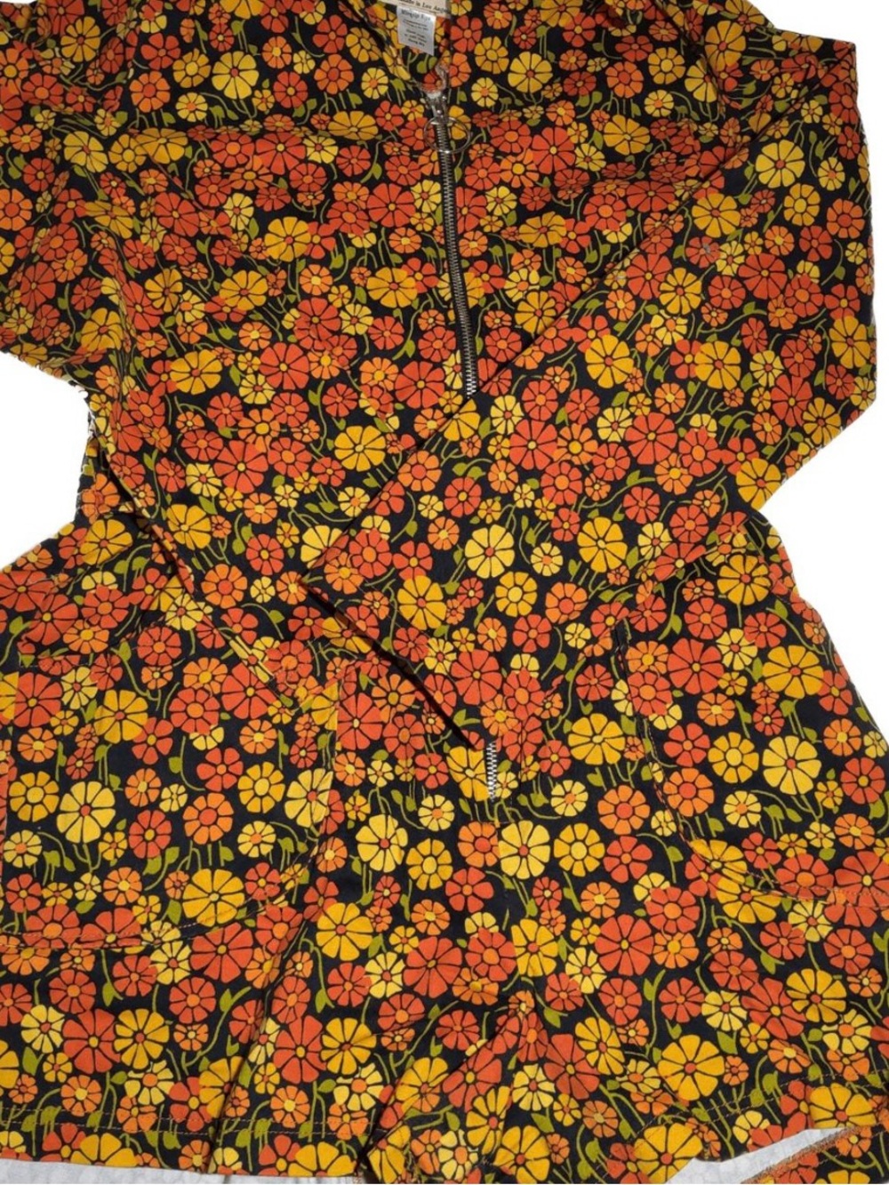 Miracle Eye Long Sleeve Zip Romper Playsuit XL